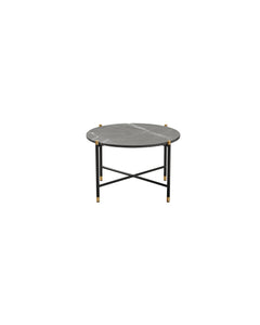 Round Coffee Table 60 - Brass Frame